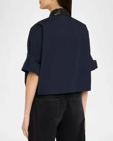 TWP Next Ex Shirt with Crystal-Embellished Collar | Thumbnail 2 TWP Next Ex Shirt with Crystal-Embellished Collar | Thumbnail 2