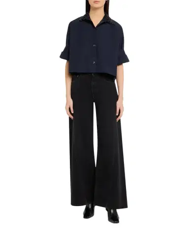 TWP Next Ex Shirt with Crystal-Embellished Collar | Thumbnail 1 TWP Next Ex Shirt with Crystal-Embellished Collar | Thumbnail 1