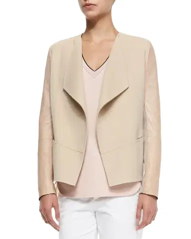 Lafayette 148 New York Button-Down Nappa Leather Jacket | Thumbnail 7 Lafayette 148 New York Button-Down Nappa Leather Jacket | Thumbnail 7