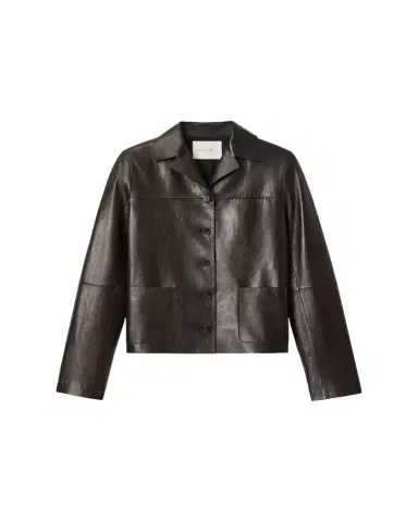 Lafayette 148 New York Button-Down Nappa Leather Jacket | Thumbnail 1 Lafayette 148 New York Button-Down Nappa Leather Jacket | Thumbnail 1