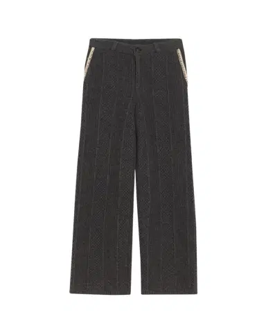 Guest In Residence Tailored Cable Wool-Cashmere Trousers | Thumbnail 1 Guest In Residence Tailored Cable Wool-Cashmere Trousers | Thumbnail 1