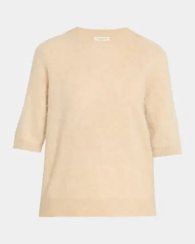 Lafayette 148 New York Short-Sleeve Brushed Cashmere Sweater | Thumbnail 5 Lafayette 148 New York Short-Sleeve Brushed Cashmere Sweater | Thumbnail 5