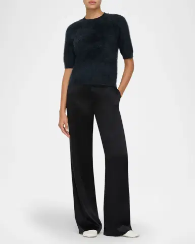 Lafayette 148 New York Short-Sleeve Brushed Cashmere Sweater | Thumbnail 6 Lafayette 148 New York Short-Sleeve Brushed Cashmere Sweater | Thumbnail 6