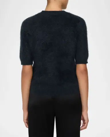 Lafayette 148 New York Short-Sleeve Brushed Cashmere Sweater | Thumbnail 7 Lafayette 148 New York Short-Sleeve Brushed Cashmere Sweater | Thumbnail 7