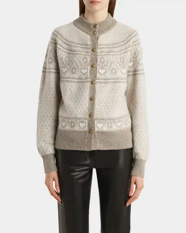 Khaite Marc Cashmere Fair Isle Cardigan | Thumbnail 8 Khaite Marc Cashmere Fair Isle Cardigan | Thumbnail 8