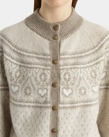 Khaite Marc Cashmere Fair Isle Cardigan | Thumbnail 9 Khaite Marc Cashmere Fair Isle Cardigan | Thumbnail 9