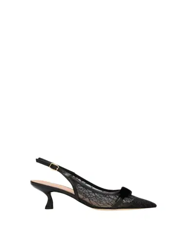 Malone Souliers Jama 45mm Glitter Mesh Slingback Pumps | Thumbnail 1 Malone Souliers Jama 45mm Glitter Mesh Slingback Pumps | Thumbnail 1