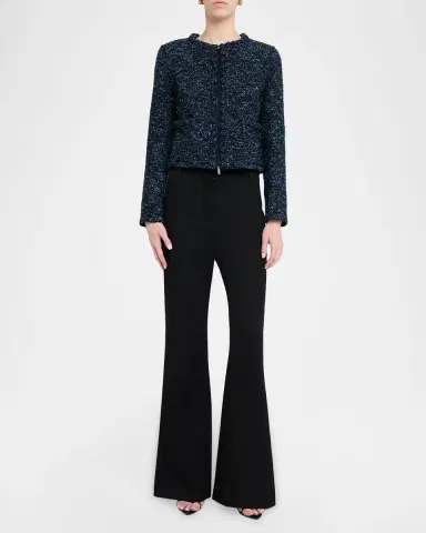 Lafayette 148 New York Pom Pom-Trim Boucle Tweed Jacket | Thumbnail 6 Lafayette 148 New York Pom Pom-Trim Boucle Tweed Jacket | Thumbnail 6