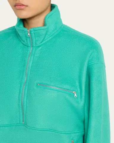 AURALEE Men's Fleece Half-Zip Sweater | Thumbnail 5 AURALEE Men's Fleece Half-Zip Sweater | Thumbnail 5
