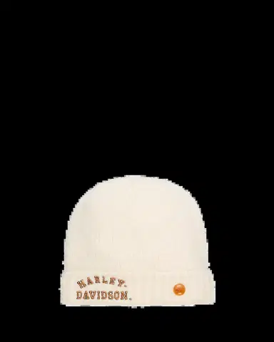God's True Cashmere x Harley-Davidson Men's Boucle Cashmere Beanie | Thumbnail 2 God's True Cashmere x Harley-Davidson Men's Boucle Cashmere Beanie | Thumbnail 2