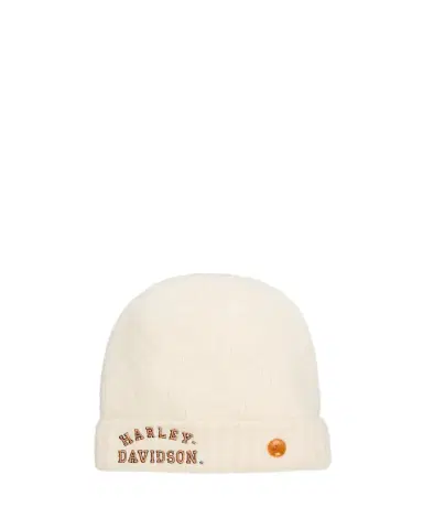 God's True Cashmere x Harley-Davidson Men's Boucle Cashmere Beanie | Thumbnail 1 God's True Cashmere x Harley-Davidson Men's Boucle Cashmere Beanie | Thumbnail 1
