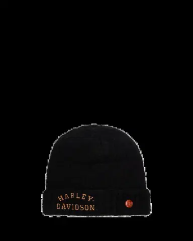 God's True Cashmere x Harley-Davidson Men's Boucle Cashmere Beanie | Thumbnail 2 God's True Cashmere x Harley-Davidson Men's Boucle Cashmere Beanie | Thumbnail 2