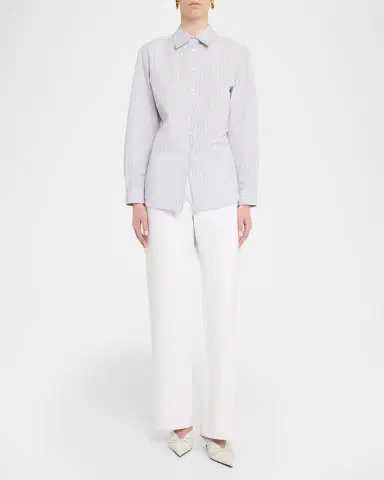 Lafayette 148 New York Straight-Leg Cotton Denim Jeans | Thumbnail 6 Lafayette 148 New York Straight-Leg Cotton Denim Jeans | Thumbnail 6