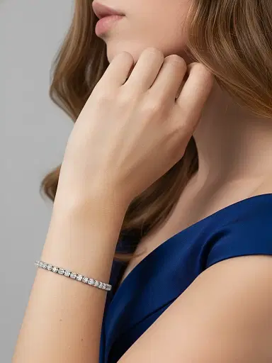 Saks Fifth Avenue Diamonds Women's 18K White Gold & 13.20 TCW Diamond Bracelet - White Gold | Thumbnail 2 Saks Fifth Avenue Diamonds Women's 18K White Gold & 13.20 TCW Diamond Bracelet - White Gold | Thumbnail 2