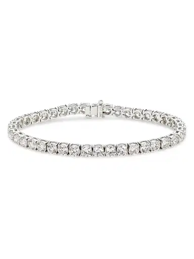 Saks Fifth Avenue Diamonds Women's 18K White Gold & 13.20 TCW Diamond Bracelet - White Gold | Thumbnail 1 Saks Fifth Avenue Diamonds Women's 18K White Gold & 13.20 TCW Diamond Bracelet - White Gold | Thumbnail 1
