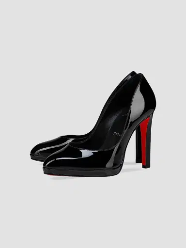 Christian Louboutin Women's Fannylove Alta Patent Leather 120MM Pumps - Black | Thumbnail 2 Christian Louboutin Women's Fannylove Alta Patent Leather 120MM Pumps - Black | Thumbnail 2