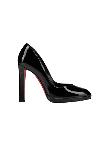 Christian Louboutin Women's Fannylove Alta Patent Leather 120MM Pumps - Black | Thumbnail 1 Christian Louboutin Women's Fannylove Alta Patent Leather 120MM Pumps - Black | Thumbnail 1