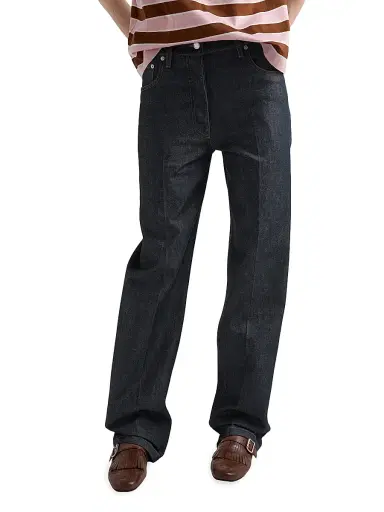 Prada Women's Five-Pocket Denim Jeans - Dark Blue | Thumbnail 2 Prada Women's Five-Pocket Denim Jeans - Dark Blue | Thumbnail 2