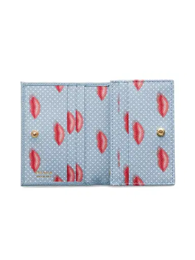 Prada Women's Saffiano Leather Wallet - Blue | Thumbnail 2 Prada Women's Saffiano Leather Wallet - Blue | Thumbnail 2