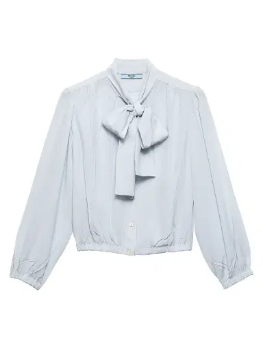 Prada Women's Crepe De Chine Shirt | Thumbnail 1 Prada Women's Crepe De Chine Shirt | Thumbnail 1