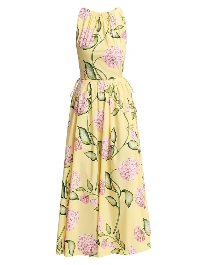 Women's Poplin Day Midi-Dress - Pink Butter Women's Poplin Day Midi-Dress - Pink Butter