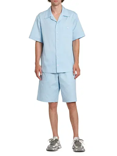 Dolce & Gabbana Men's Micro-Logo Cotton Drawstring Shorts | Thumbnail 2 Dolce & Gabbana Men's Micro-Logo Cotton Drawstring Shorts | Thumbnail 2