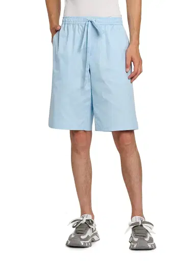 Dolce & Gabbana Men's Micro-Logo Cotton Drawstring Shorts | Thumbnail 3 Dolce & Gabbana Men's Micro-Logo Cotton Drawstring Shorts | Thumbnail 3