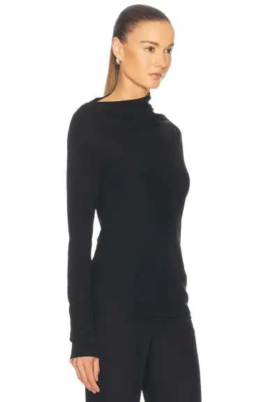 TOTEME Draped Jersey Top | Thumbnail 2 TOTEME Draped Jersey Top | Thumbnail 2