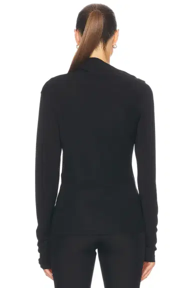 TOTEME Draped Jersey Top | Thumbnail 4 TOTEME Draped Jersey Top | Thumbnail 4