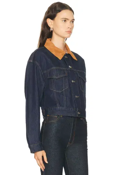 SLVRLAKE Kira Curve Sleeve Trucker Jacket | Thumbnail 2 SLVRLAKE Kira Curve Sleeve Trucker Jacket | Thumbnail 2