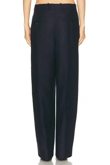 Toteme Wide Flannel Trouser | Thumbnail 4 Toteme Wide Flannel Trouser | Thumbnail 4