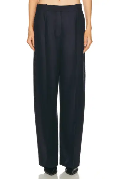 Toteme Wide Flannel Trouser | Thumbnail 1 Toteme Wide Flannel Trouser | Thumbnail 1
