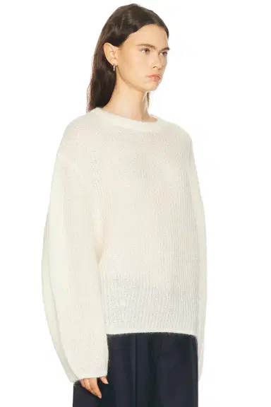 TOTEME Mohair Blend Rib Knit Sweater | Thumbnail 2 TOTEME Mohair Blend Rib Knit Sweater | Thumbnail 2