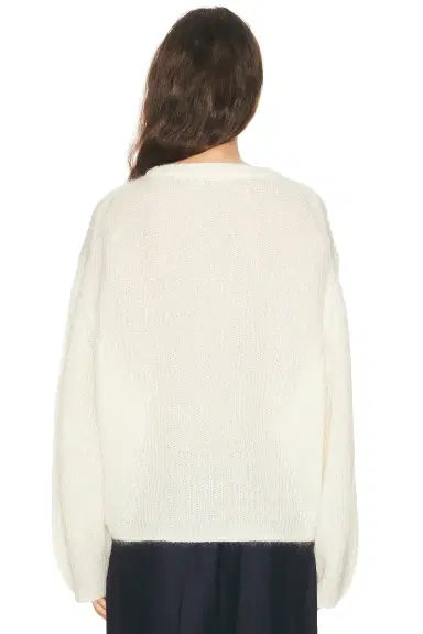 TOTEME Mohair Blend Rib Knit Sweater | Thumbnail 3 TOTEME Mohair Blend Rib Knit Sweater | Thumbnail 3