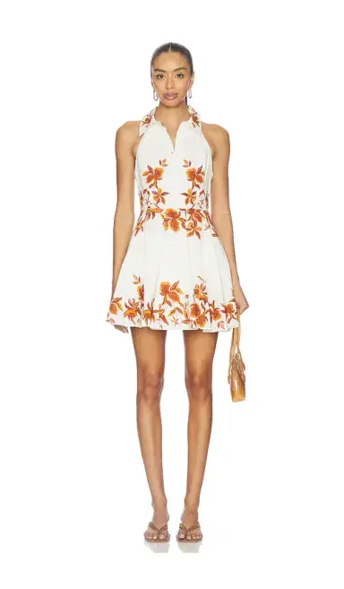 Hemant & Nandita Short Dress With Buckle Belt | Thumbnail 2 Hemant & Nandita Short Dress With Buckle Belt | Thumbnail 2