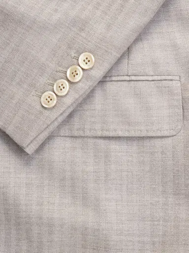 Brunello Cucinelli Double-Breasted Herringbone Cashmere and Silk-Blend Suit Jacket - Men | Thumbnail 5 Brunello Cucinelli Double-Breasted Herringbone Cashmere and Silk-Blend Suit Jacket - Men | Thumbnail 5