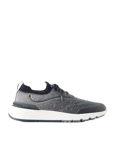 Brunello Cucinelli Stretch-Knit Sneakers - Men | Thumbnail 1 Brunello Cucinelli Stretch-Knit Sneakers - Men | Thumbnail 1