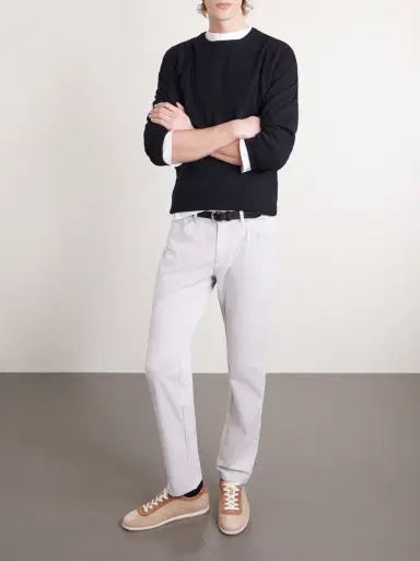 Peter Millar Signature Straight-Leg Cotton-Blend Sateen Trousers - Men | Thumbnail 2 Peter Millar Signature Straight-Leg Cotton-Blend Sateen Trousers - Men | Thumbnail 2