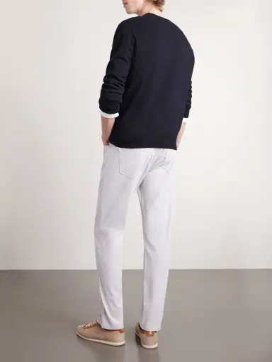 Peter Millar Signature Straight-Leg Cotton-Blend Sateen Trousers - Men | Thumbnail 4 Peter Millar Signature Straight-Leg Cotton-Blend Sateen Trousers - Men | Thumbnail 4