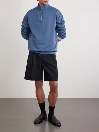 Auralee Cotton Half-Zip Sweatshirt - Men | Thumbnail 2 Auralee Cotton Half-Zip Sweatshirt - Men | Thumbnail 2