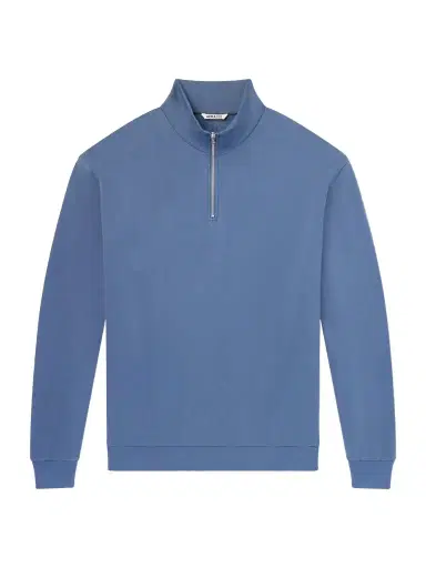 Auralee Cotton Half-Zip Sweatshirt - Men | Thumbnail 1 Auralee Cotton Half-Zip Sweatshirt - Men | Thumbnail 1