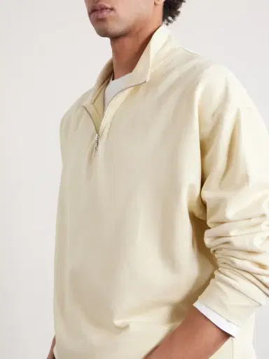 Auralee Cotton Half-Zip Sweatshirt - Men | Thumbnail 5 Auralee Cotton Half-Zip Sweatshirt - Men | Thumbnail 5