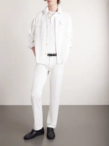 Peter Millar Signature Straight-Leg Cotton-Blend Sateen Trousers - Men | Thumbnail 2 Peter Millar Signature Straight-Leg Cotton-Blend Sateen Trousers - Men | Thumbnail 2