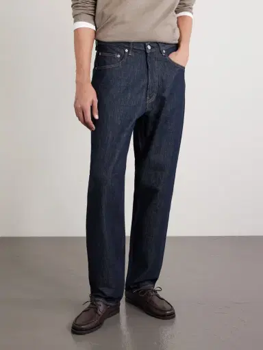 Auralee Hard Twist Wide-Leg Jeans - Men | Thumbnail 3 Auralee Hard Twist Wide-Leg Jeans - Men | Thumbnail 3