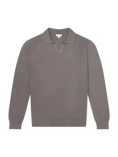 Sunspel Sea Island Cotton and Cashmere-Blend Polo Shirt - Men | Thumbnail 1 Sunspel Sea Island Cotton and Cashmere-Blend Polo Shirt - Men | Thumbnail 1