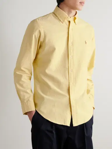 Polo Ralph Lauren Button-Down Collar Logo-Embroidered Cotton Shirt - Men | Thumbnail 3 Polo Ralph Lauren Button-Down Collar Logo-Embroidered Cotton Shirt - Men | Thumbnail 3