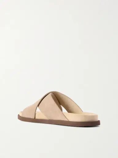 Brunello Cucinelli Suede Slides - Men | Thumbnail 3 Brunello Cucinelli Suede Slides - Men | Thumbnail 3