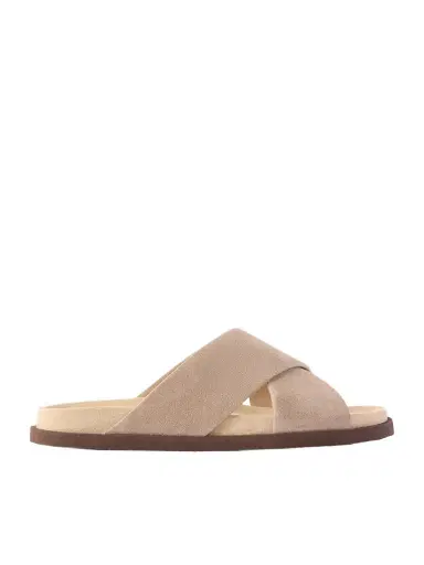 Brunello Cucinelli Suede Slides - Men | Thumbnail 1 Brunello Cucinelli Suede Slides - Men | Thumbnail 1