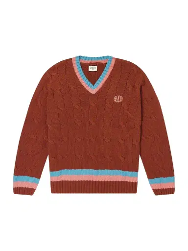BODE Logo-Embroidered Cable-Knit Cotton Sweater - Men | Thumbnail 1 BODE Logo-Embroidered Cable-Knit Cotton Sweater - Men | Thumbnail 1