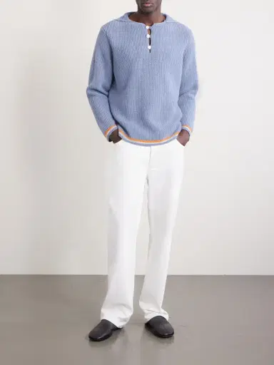 BODE Boat Deck Ribbed Virgin Wool Sweater - Men | Thumbnail 2 BODE Boat Deck Ribbed Virgin Wool Sweater - Men | Thumbnail 2
